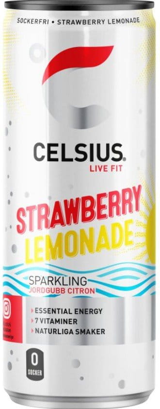 Napoje i energetyczne Celsius Energy Drink Strawberry Lemonade 355ml