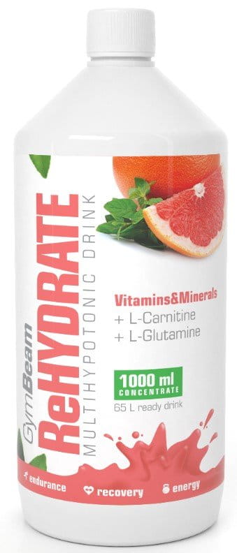 Napoje jonowe GymBeam Iont drink ReHydrate - pink grapefruit
