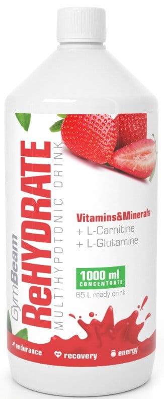 Napoje jonowe GymBeam Iont drink ReHydrate - strawberry