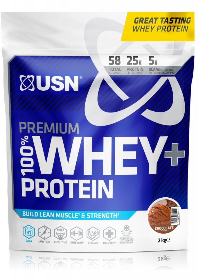 Białko serwatkowe w proszku USN 100% Premium 2kg wheytella