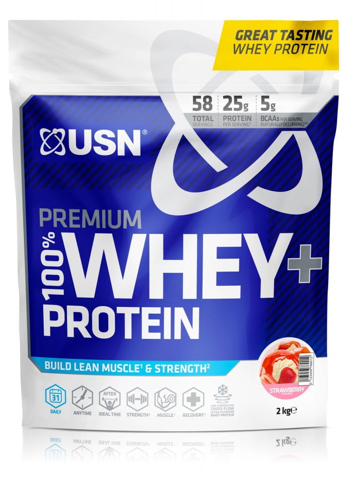 Białko serwatkowe w proszku USN 100% Premium 2kg wheytella