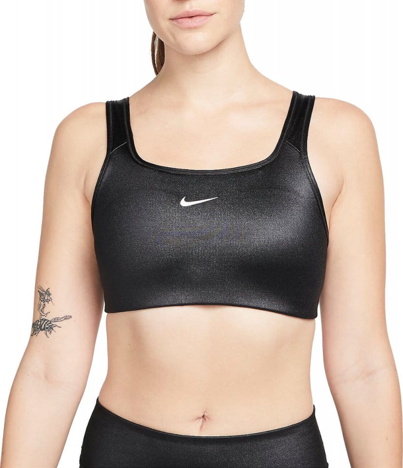 Biustonosz Nike Dri-FIT Swoosh Women s Medium-Support 1-Piece Pad Shine Sports Bra