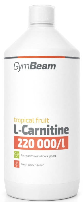 Napoje jonowe L-Karnitin GymBeam 1000 ml - tropical fruit