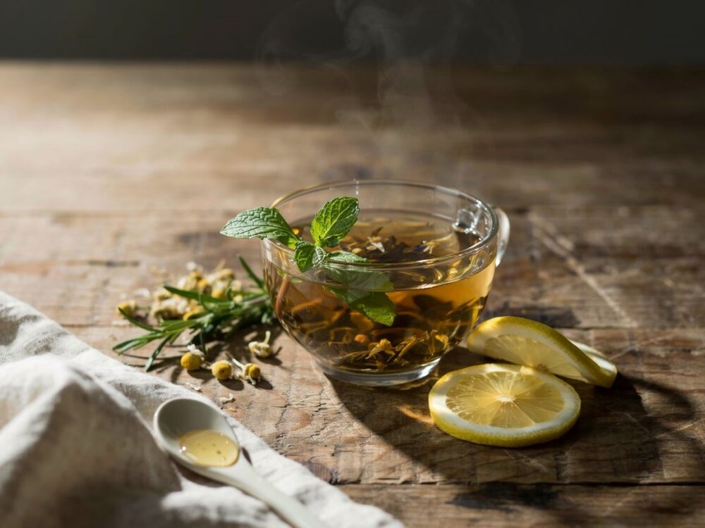 herbata detox na talerzu