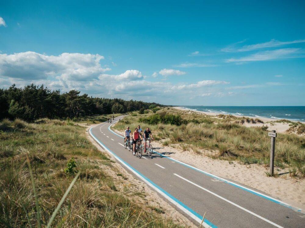 mapa tras rowerowych Ustka